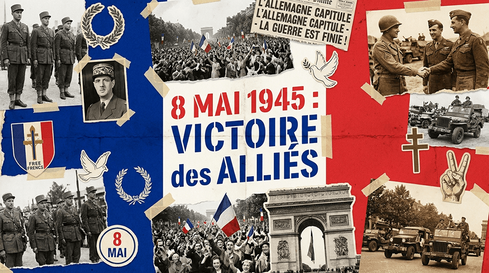 Victoire 1945 – 8 mai, commémoration et jour férié en France